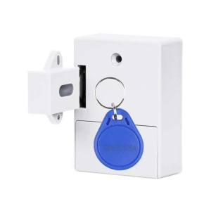 Techstar Smart Lock Eltromechanikus zár, EMID IC, Digitális, Diszkrét, RFID-kártyás nyitás, Hozzáférés -szabályozással, Fehér