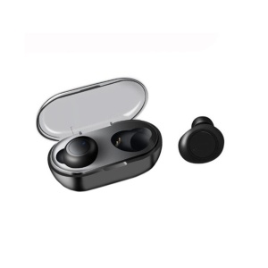Techstar TWS Bluetooth vezeték nélküli fülhallgató, BT 5.0 technológiával, fekete