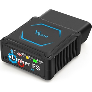 Vgate vLinker FS Bluetooth OBD2 – professzionális autódiagnosztikai adapter, iOS, Android és Windows rendszerekkel kompatibilis, FORScan támogatással, ECU programozással és MS-CAN protokollok
