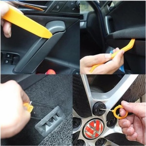 Utilizare set scule Techstar D0087 la demontarea bordului auto