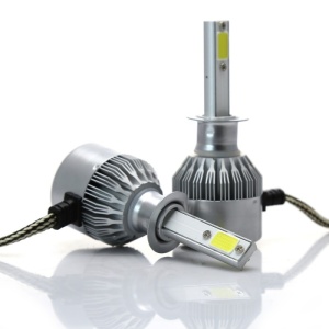 Becurile LED auto Techstar C6 H1 cu tehnologie COB, 12-24V, lumina rece