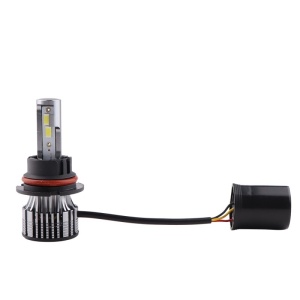 2 db Techstar® V8 Auto LED-es készlet, 9007, 120 W, 12-24 V, 15000 lumen, 6000 K, sugárszög 360°, CSP 3570, Canbus, alumínium radiátor, hűtéstechnika, ezüst - Img 8