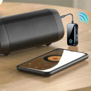 Audio adapter Bluetooth 6.0 Techstar T80 TX/RX 2in1, 3,5 mm-es csatlakozó, kettős csatlakozás, mikrofon, USB-C, TV/PC/Autó/Avionhoz - Img 8