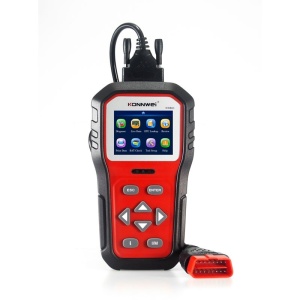 OBD2 diagnosztika KONNWEI KW860, piros, kijelző hibák + leírás, visszaállítások, élő adatok, kimerevített kép, ELM 327 OBDII