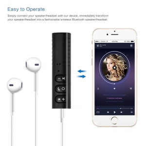 Rádióerősítő Techstar® Bluetooth Audio Jack 3,5 mm-es vezeték nélküli automatikus klip a BT2-n - Img 12