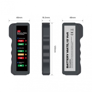 Techstar® autós akkumulátor és generátor tesztelő,12V - Img 7