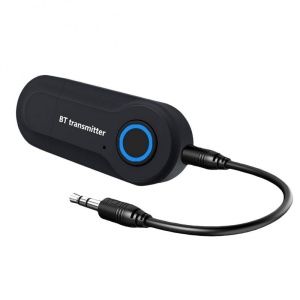 Techstar® T12 Bluetooth adó, Bluetooth 5.0, beépített mikrofon, AUX, kihangosító, tápellátás USB portról
