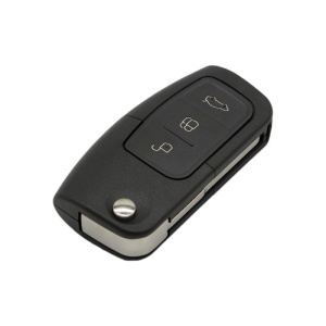 Telecomanda cheie auto Ford, 3 butoane, cip 4D63, compatibila Focus, Fiesta, Mondeo