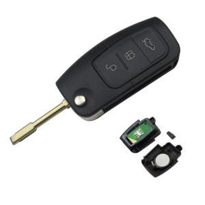 Techstar® Teljes autókulcs, 3 Gomb, 4D60, 433 Mhz, FO21, Ford Focus, Fiesta, Mondeo