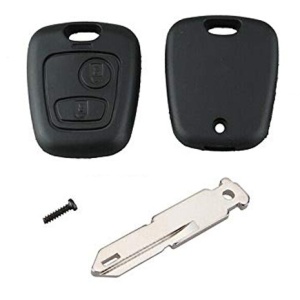 carcasa cheie techstar cu 2 butoane si lama cp206 compatibila peugeot 206 207 307 308