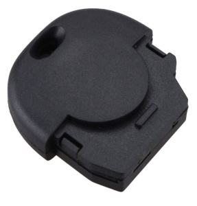 carcasa cheie techstar 2 butoane nissan cu forma ovala si decupaj circular central