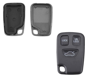 Set cheie Volvo cu telecomandă 3 butoane – imagine multiplu unghi