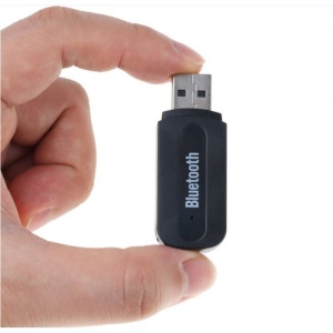 Techstar A2DP USB audió vevő, Bluetooth adapter, 3,5 mm -es jack, AUX adó, fekete - Img 2