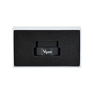 Dispozitiv diagnoza auto Vgate iCar3 negru vedere frontala
