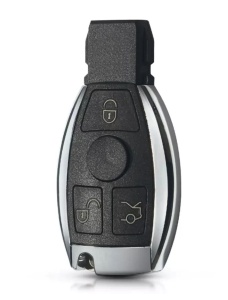 Techstar kulcstartó Mercedes-Benzhez 3 gombbal, kompatibilis A, B, C, E, S, ML, GLK, Vito, Sprinter modellekkel