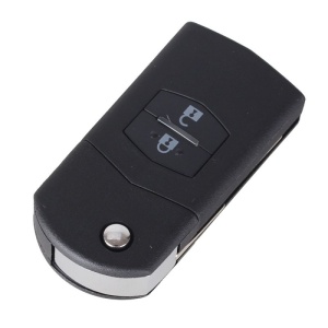 Carcasa cheie auto Techstar compatibila Mazda 2 3 5 6 RX-8 MX-5, 2 butoane, stil minimalist