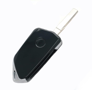 Carcasa cheie auto sport cu butoane rotunde si profil metalic pe lateral