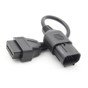 Adaptor OBD2–Polaris 8 pini, cablu curbat, diagnoza RZR/Ranger/Sportsman