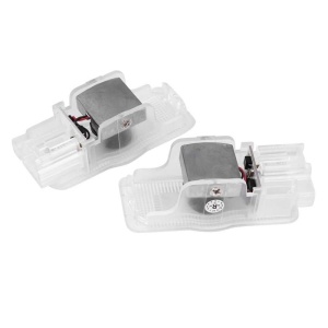 Decorațiuni LED auto Peugeot - Logo-uri iluminate pentru portiere, set dublu