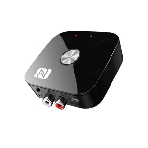 Techstar T68 Bluetooth Audio Receiver vevőegység Bluetooth Techstar T68, BT 5.3, NFC, RCA L/R + AUX 3.5mm, USB U-Disk, IR távirányító, HiFi, 10m, Fekete - Img 10
