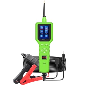 TopDiag P100 Pro autós áramkör-vizsgáló – 12V/24V digitális multiméter oszcilloszkóppal, 0–5V tápegységgel, alkatrész-aktiválással és polaritásvizsgálattal