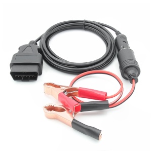 Cablu alimentare ECU JFIND JC02 cu clesti si siguranta inline