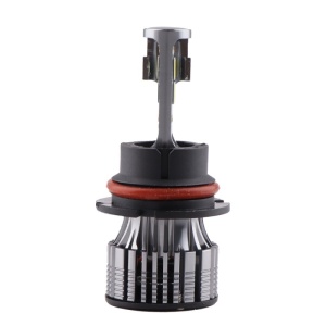 2 db Techstar® V8 Auto LED-es készlet, 9007, 120 W, 12-24 V, 15000 lumen, 6000 K, sugárszög 360°, CSP 3570, Canbus, alumínium radiátor, hűtéstechnika, ezüst - Img 5
