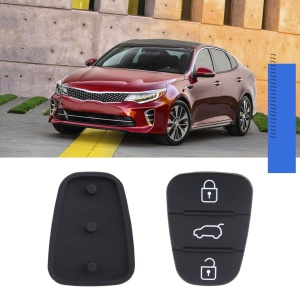 Set 2 membrane telecomanda Hyundai, cu fundal masina rosie si albastra