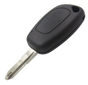 Komplett autókulcs, kompatibilis Renault Master, Kangoo, Trafic, 433 MHz, ID46 PCF7946 chip, 2 gomb, feldolgozatlan penge