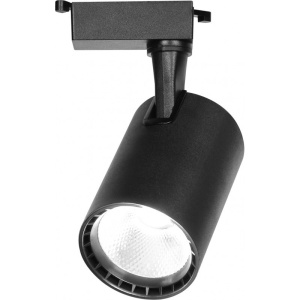 spot LED negru Techstar Tracklights tip L 30W corp cilindric orientabil vedere frontala