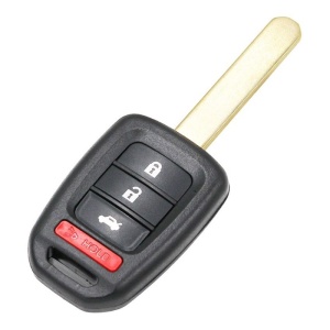 Carcasa cheie auto Techstar compatibila Honda Accord Civic CR-V Pilot Fit, lama metalica si butoane 4 functii