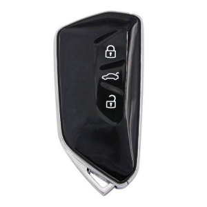 carcasa smart key compatibila vw golf mk8 skoda octavia seat leon 3 butoane neagra