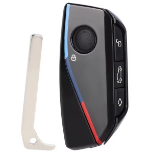Techstar® BMW M stílusú autós kulcstartó, kompatibilis a BMW i7, X7 G07 LCI, iX I20, X1 U11, 7-es sorozatú G70, G09, XM U06, G81 M3 modellekkel