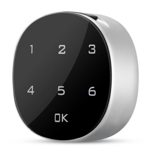 Incuietoare inteligenta Techstar 30mm cu suprafata neagra lucioasa