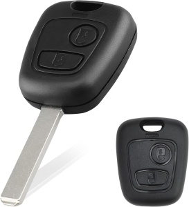 Techstar 2 gombos autókulcs-héj, kompatibilis a Toyota Aygo, Peugeot 107 és Citroen C1 modellekkel