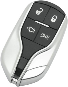Techstar autókulcs tok intelligens kulcshoz, 4 gombos, Maserati Ghibli és Quattroporte kompatibilis – pengével