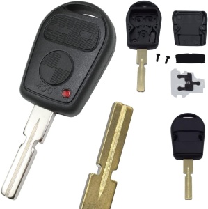 Set complet carcasă BMW HU58 – carcasă, lamă, butoane, emblemă, șurubelniță