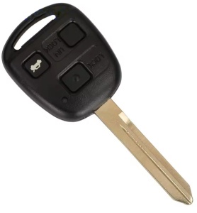 cheie auto techstar compatibila toyota 433mhz chip 4c vedere frontala