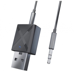 Techstar Mini audio adó és vevő adapter, Bluetooth 5.0 és 3.5mm Aux, sztereó, vezeték nélküli, autóhoz vagy tévéhez