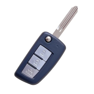 Techstar összecsukható, Nissan Qashqai, Juke, Sunny, 3 gombos, HOLD gombos csomagtartó, pengével együtt, elektronika nélkül, kompatibilis autós kulcsház - Img 4