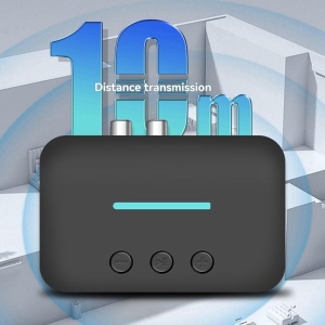 Techstar T88 Bluetooth Audio Receiver, Bluetooth 5.3, Bluetooth 5.3, AUX 3.5mm + RCA L/R, USB Play (U-Disk), USB-C 5V, 10m hatótávolság, Stereo HiFi - Img 4