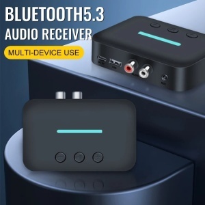 Techstar T88 Bluetooth Audio Receiver, Bluetooth 5.3, Bluetooth 5.3, AUX 3.5mm + RCA L/R, USB Play (U-Disk), USB-C 5V, 10m hatótávolság, Stereo HiFi - Img 8