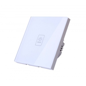 9. Panou frontal intrerupator touch Techstar TG02 alb cu design modern
