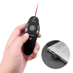 Techstar Vezeték nélküli Távirányító, Prezentációhoz, Lézeres mutatóval, Diavetítő gombokkal, USB - Img 5