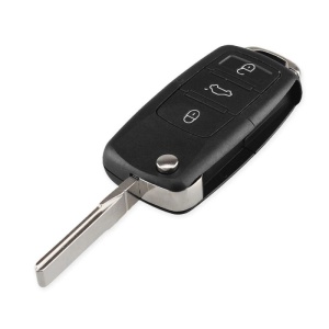 Techstar Volkswagen Golf kulcstartó, Polo, Passat, Touran, Transporter kompatibilis, EOS, 3 gomb