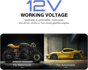 Eticheta tensiune alimentare 12V pentru pistol stroboscopic auto