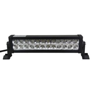 Auto Offroad Techstar® PNB2 LED projektorrúd, 72W, 12V-24V, 6000 K, 5280 lumen, IP 67, 36 cm, 60°-os Flood Beam CREE XBD LED-ekkel, fekete