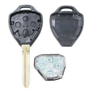 Autókulcs komplett Techstar távirányítóval kompatibilis Toyota RAV4, Corolla, Yaris, 2 gomb, 433 MHz, 4D67 / 72G chip, B41TA / B42TA, TOY43 penge - Img 6