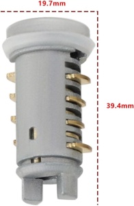 Schema dimensiuni cilindru yala usa stanga, kit reparatie Fiat/Alfa, OE 71771348
