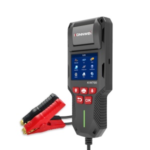 Afisare meniu si optiuni tester KONNWEI KW700 in limba engleza